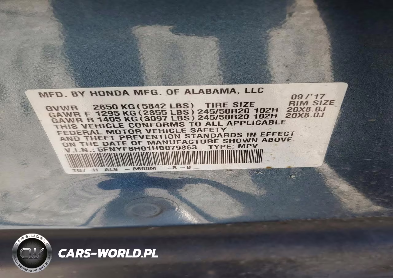 2017 Honda Pilot Elite VIN:5FNYF6H01HB079863 - 14
