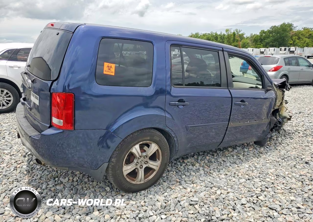 2013 Honda Pilot Ex VIN:5FNYF4H48DB079912 - 3