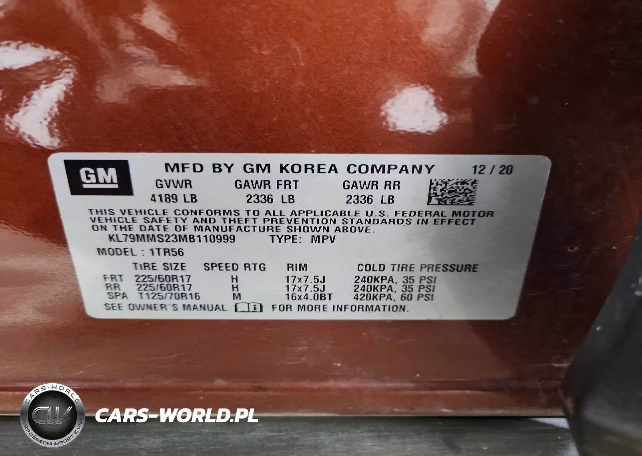 2021 Chevrolet Trailblazer Ls VIN:KL79MMS23MB110999 - 12