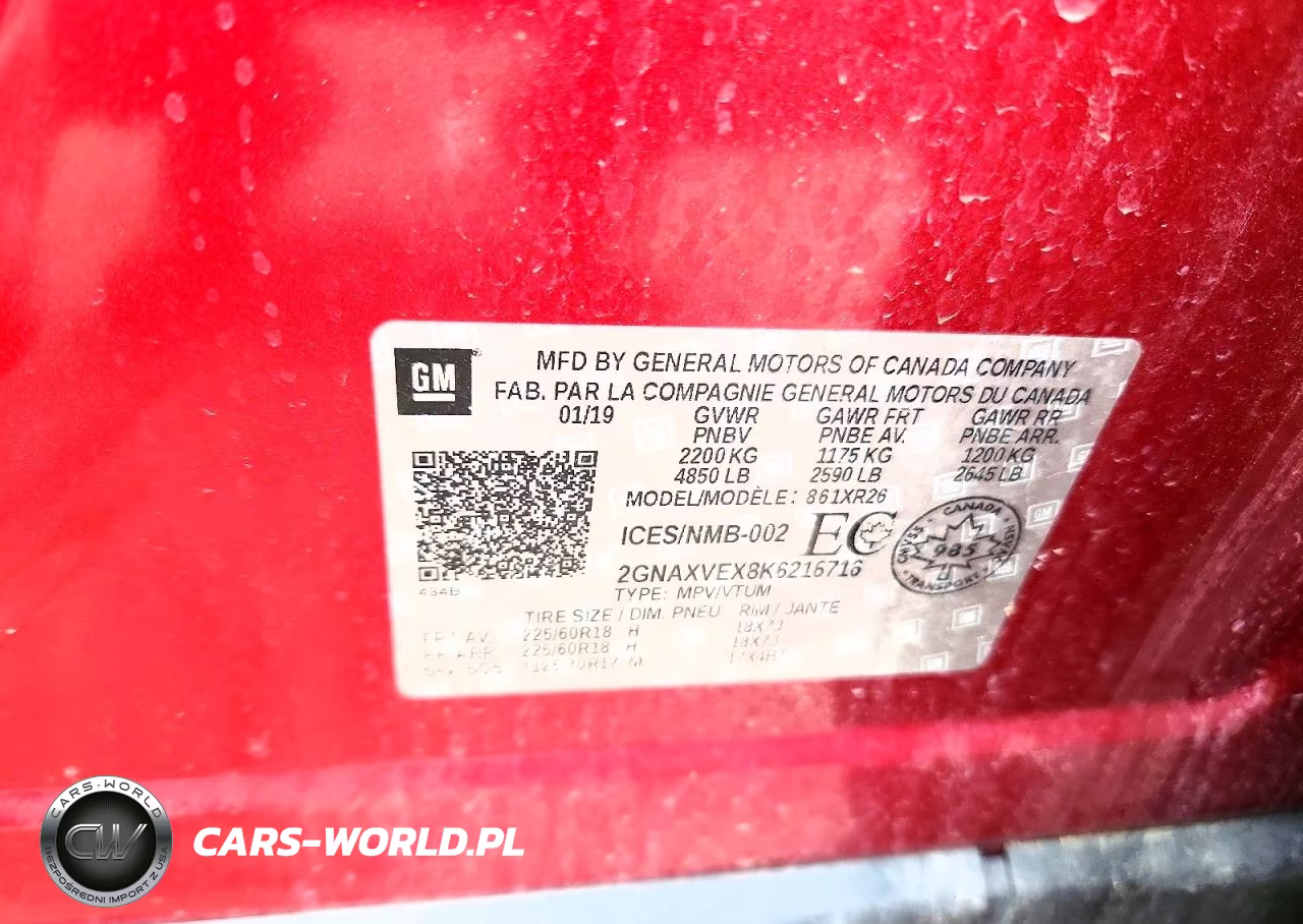 2019 Chevrolet Equinox Lt VIN:2GNAXVEX8K6216716 - 13