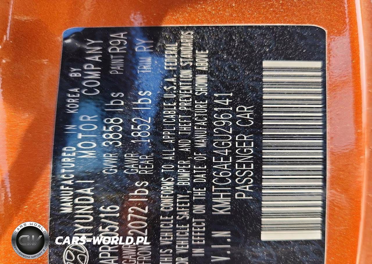 2016 Hyundai Veloster Turbo VIN:KMHTC6AE4GU296141 - 12