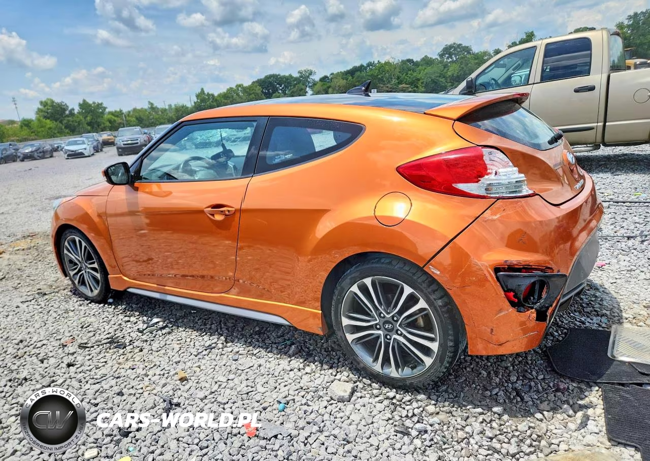 2016 Hyundai Veloster Turbo VIN:KMHTC6AE4GU296141 - 2
