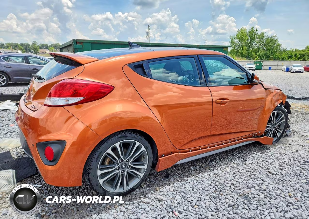 2016 Hyundai Veloster Turbo VIN:KMHTC6AE4GU296141 - 3