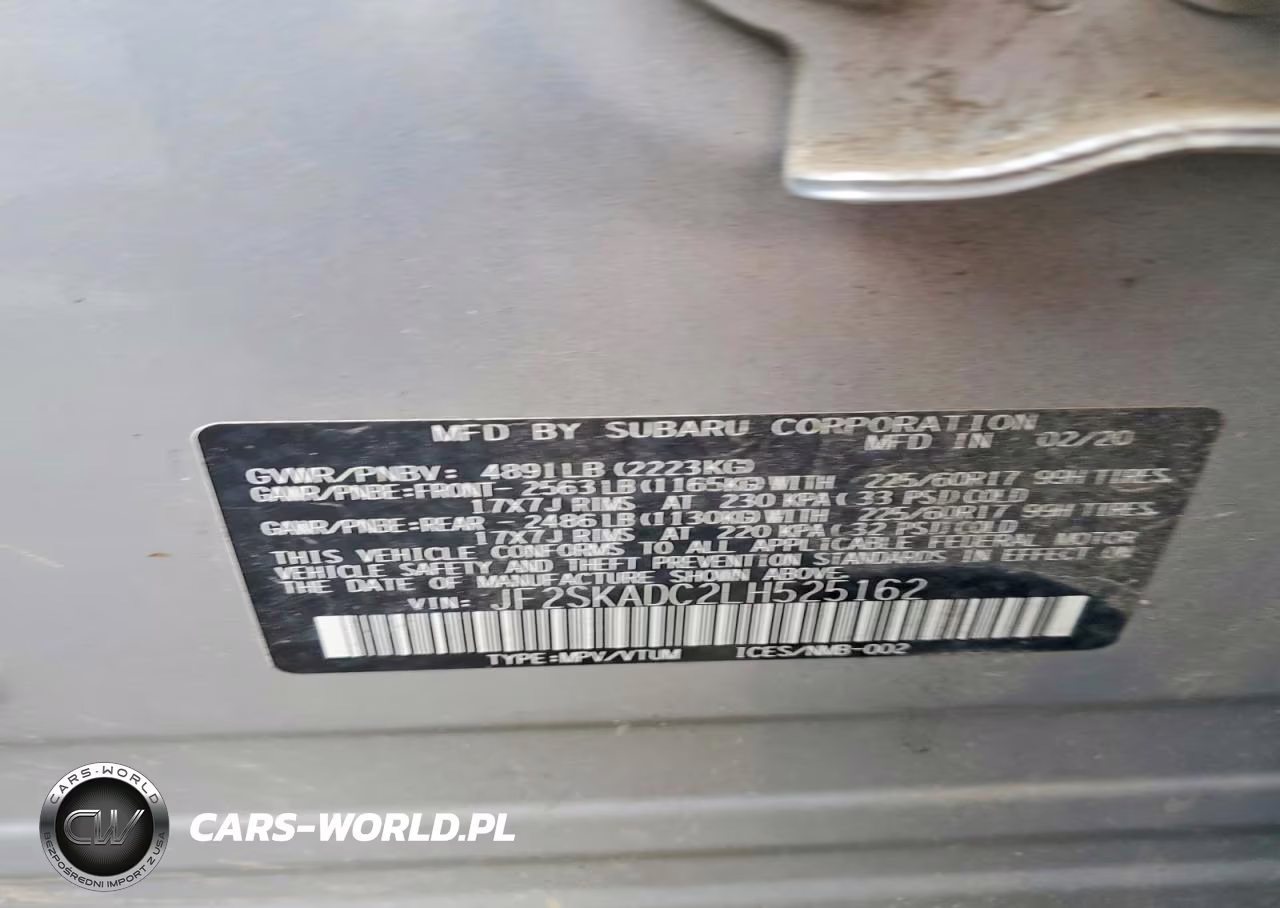 2020 Subaru Forester VIN:JF2SKADC2LH525162 - 14