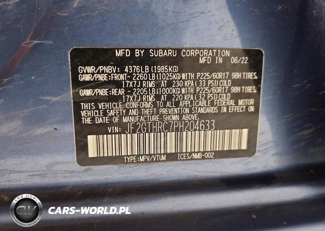 2023 Subaru Crosstrek Sport VIN:JF2GTHRC7PH204633 - 12
