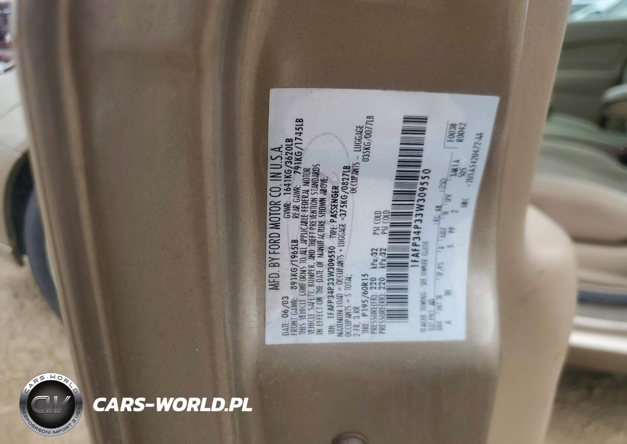 2003 Ford Focus Se VIN:1FAFP34P33W309550 - 12
