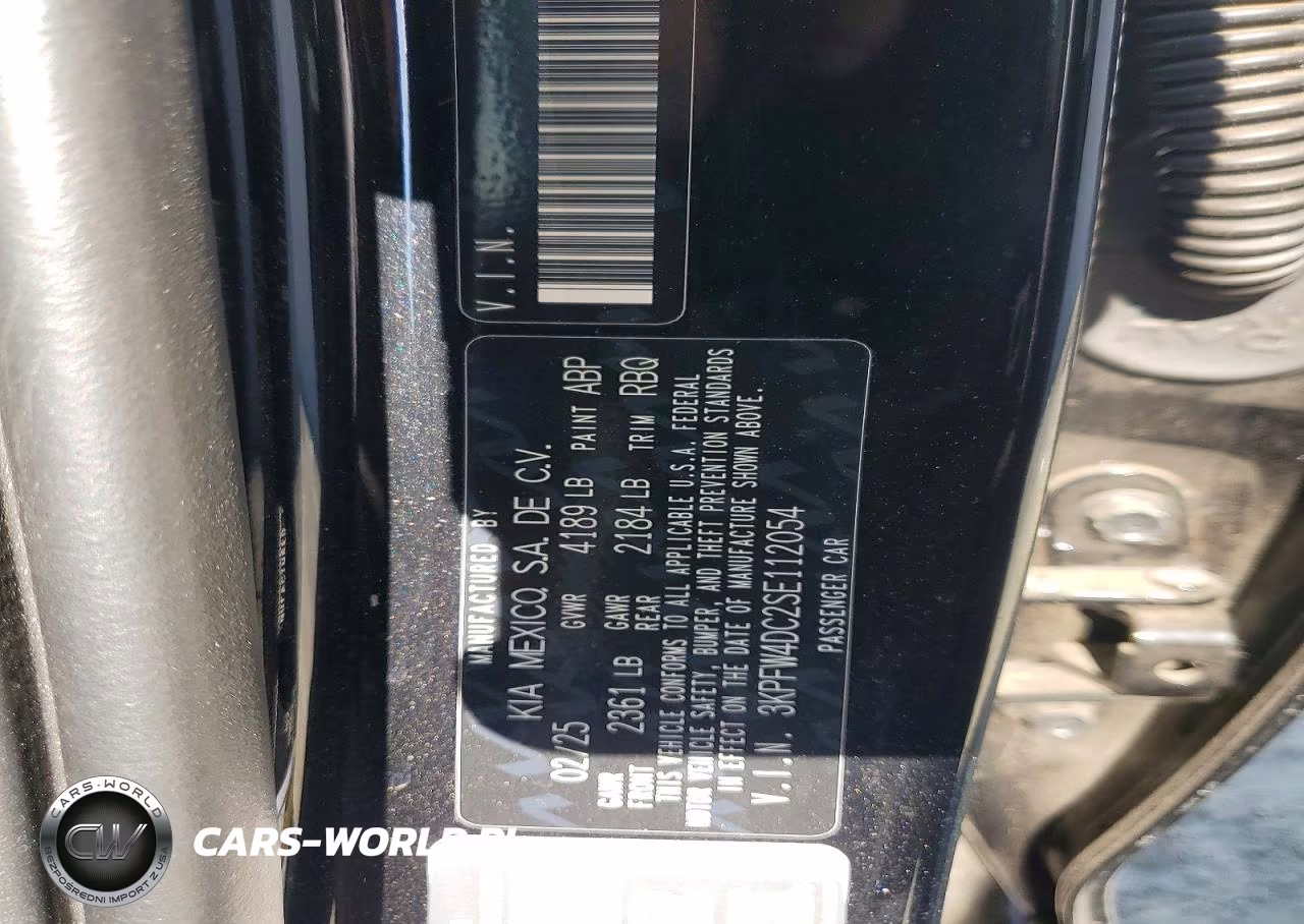 2025 Kia K4 Gt-Line Turbo VIN:3KPFW4DC2SE112054 - 12