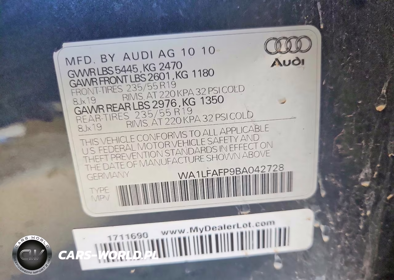 2011 Audi Q5 Premium Plus VIN:WA1LFAFP9BA042728 - 13