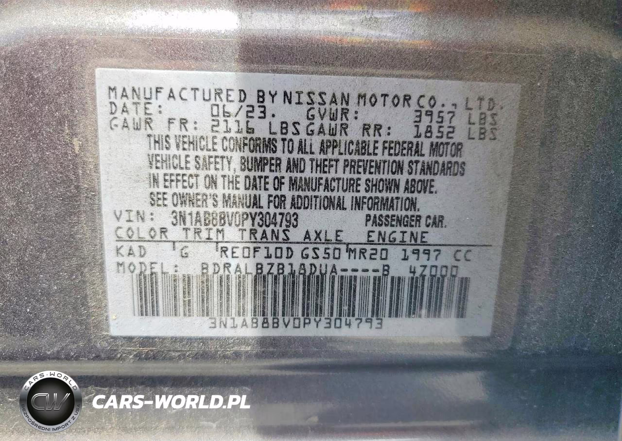 2023 Nissan Sentra S VIN:3N1AB8BV0PY304793 - 13