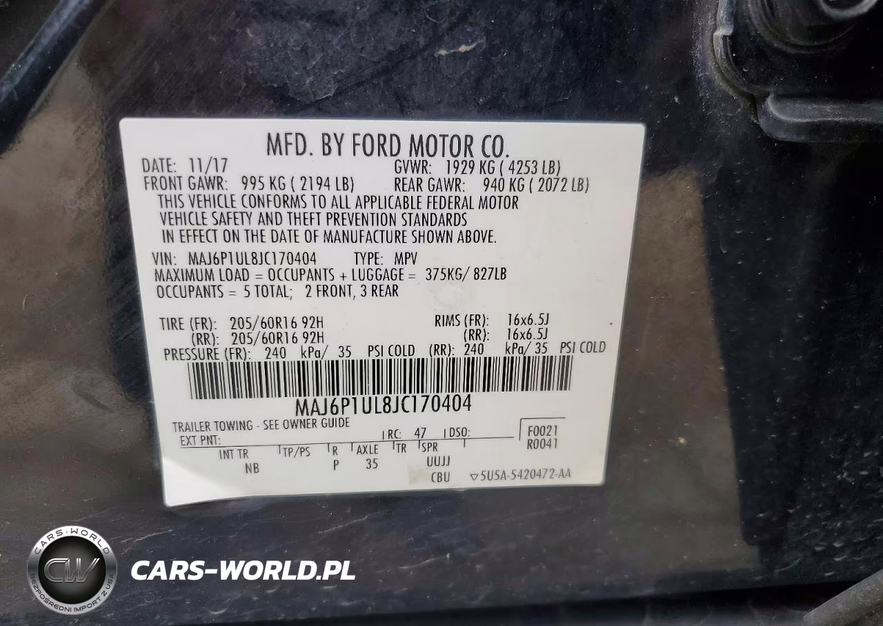 2018 Ford Ecosport Se VIN:MAJ6P1UL8JC170404 - 13