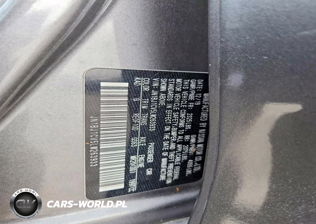 2020 Nissan Rogue Sport Sv VIN:JN1BJ1CV5LW263933 - 13