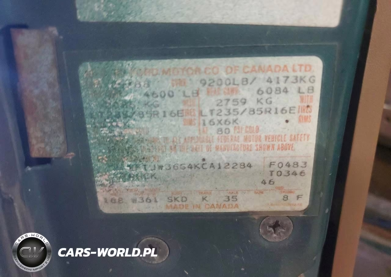 1989 Ford F350 VIN:2FTJW36G4KCA12284 - 12