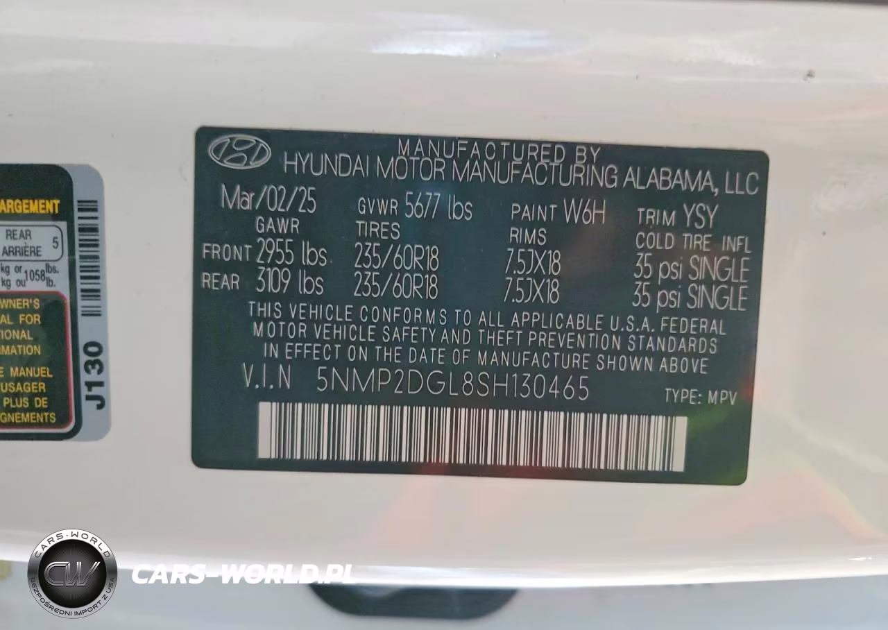 2025 Hyundai Santa Fe VIN:5NMP2DGL8SH130465 - 13
