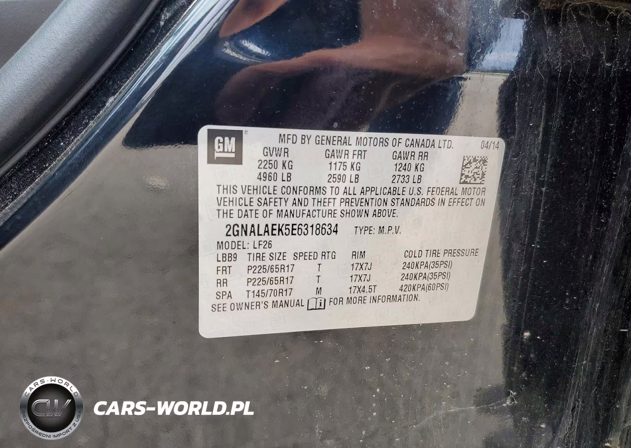 2014 Chevrolet Equinox Ls VIN:2GNALAEK5E6318634 - 13
