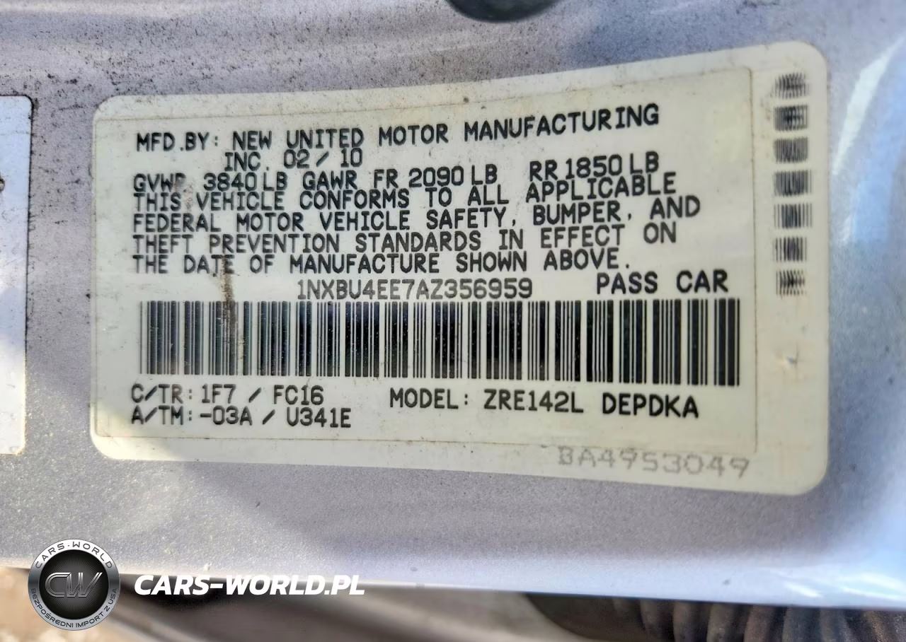 2010 Toyota Corolla Le VIN:1NXBU4EE7AZ356959 - 12