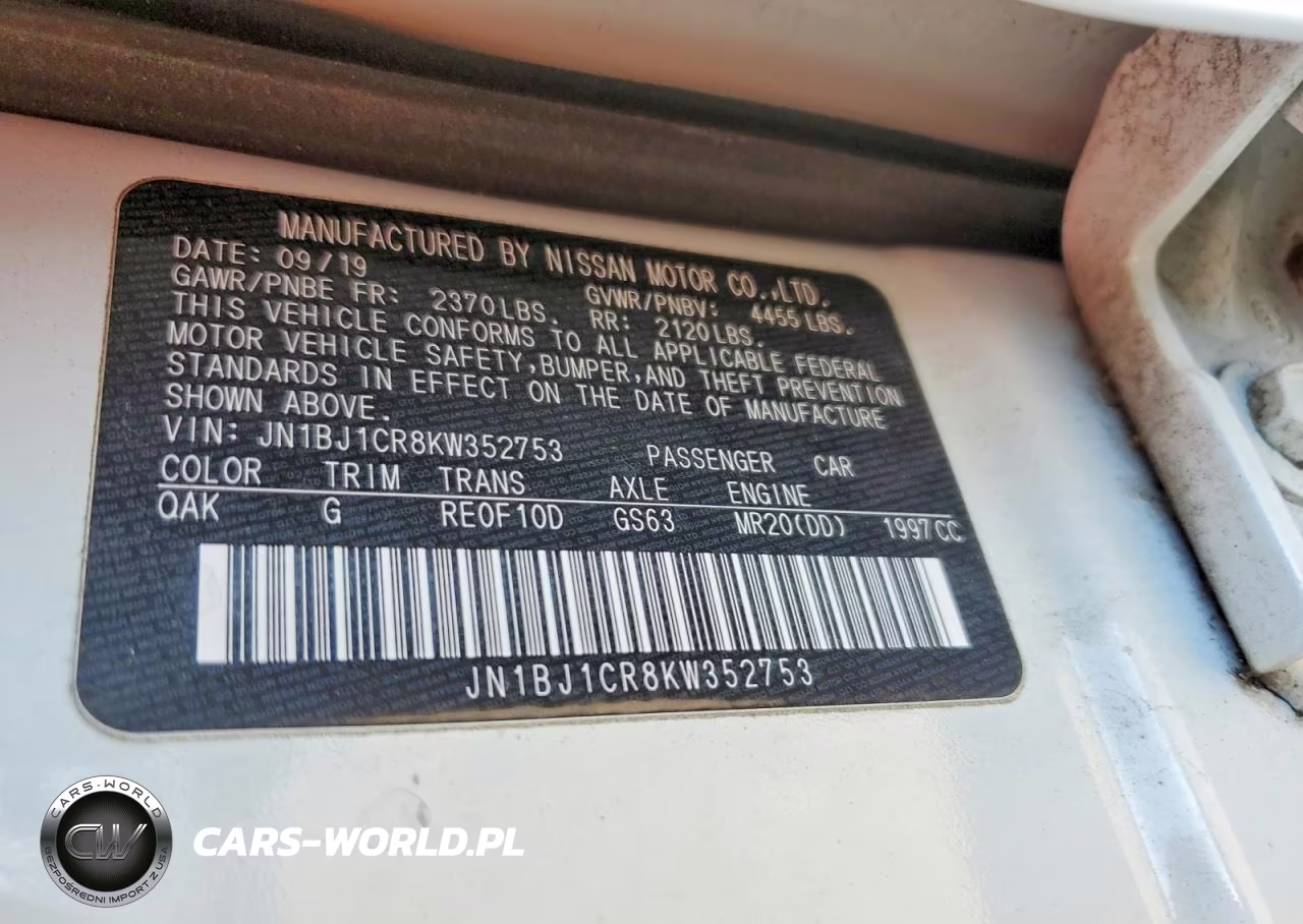 2019 Nissan Rogue Sport S VIN:JN1BJ1CR8KW352753 - 14
