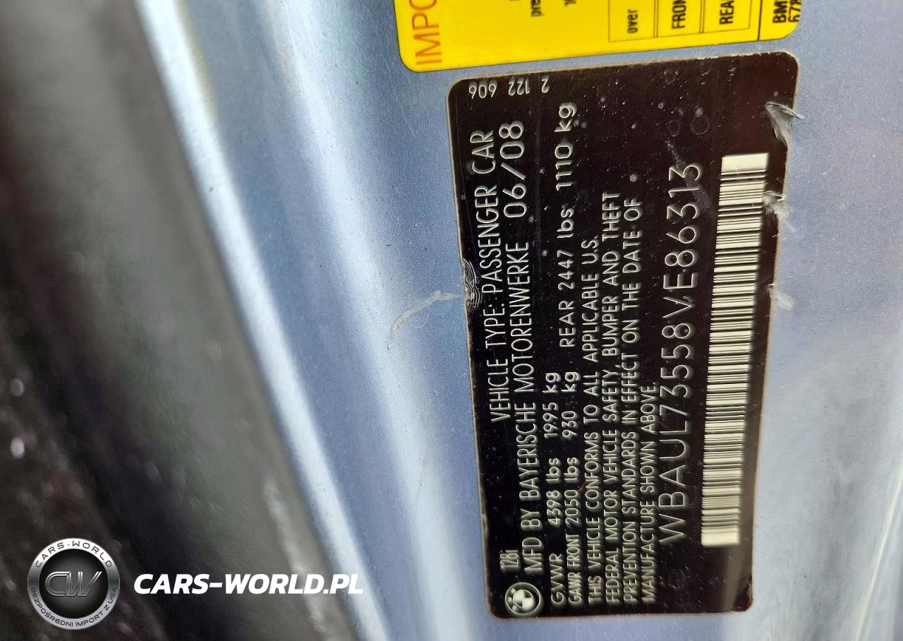 2008 BMW 128 I VIN:WBAUL73558VE86313 - 12