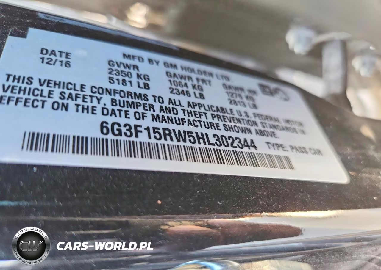 2017 Chevrolet Ss VIN:6G3F15RW5HL302344 - 13