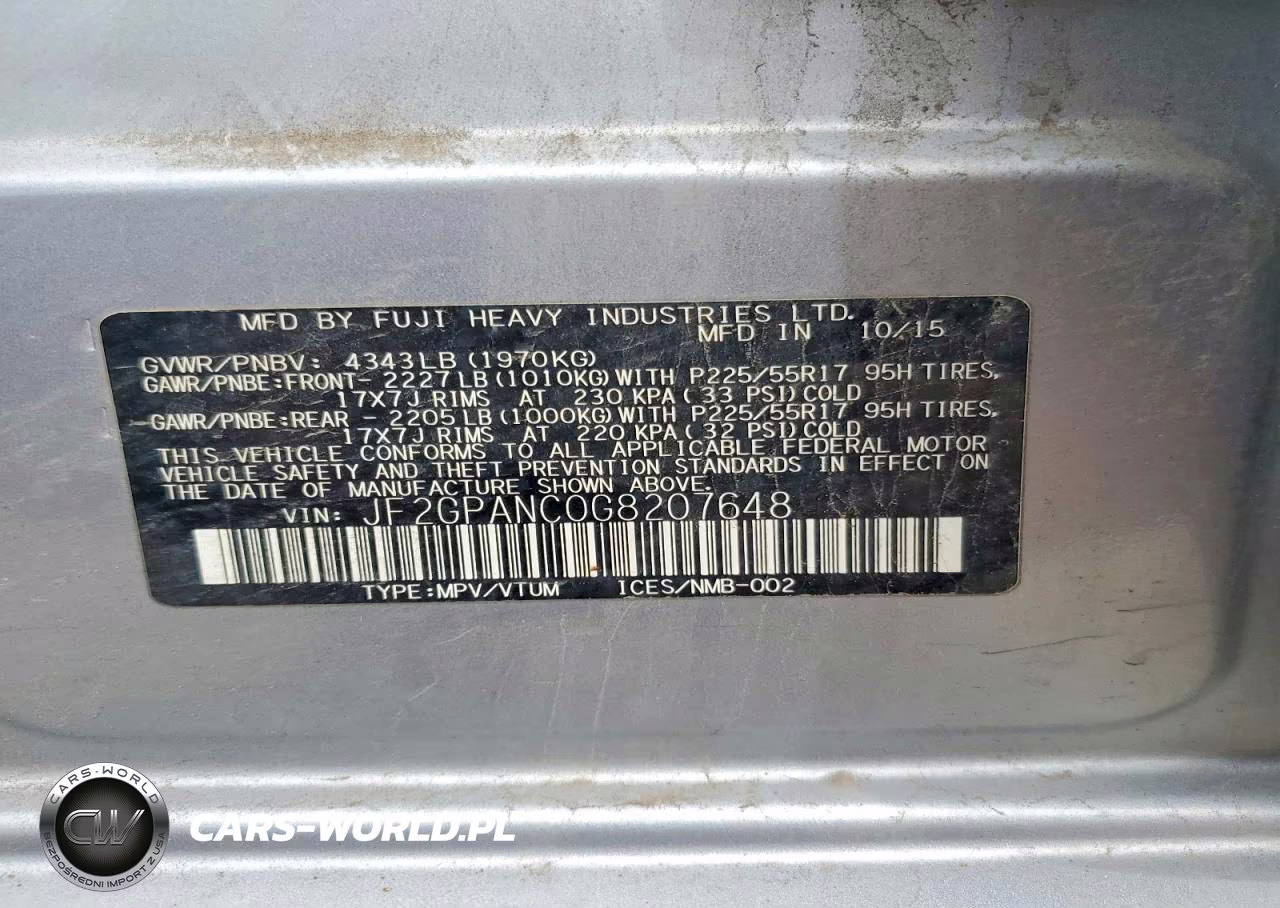 2016 Subaru Crosstrek Limited VIN:JF2GPANC0G8207648 - 12