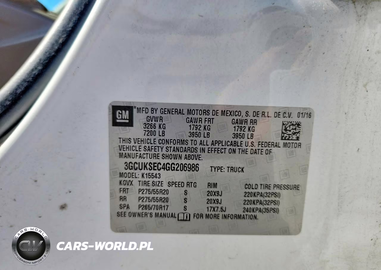 2016 Chevrolet Silverado K1500 Ltz VIN:3GCUKSEC4GG206986 - 12