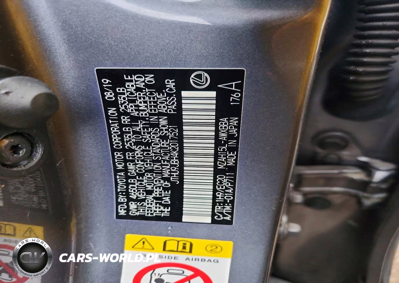 2019 Lexus Ux 250H VIN:JTHU9JBH4K2017521 - 13