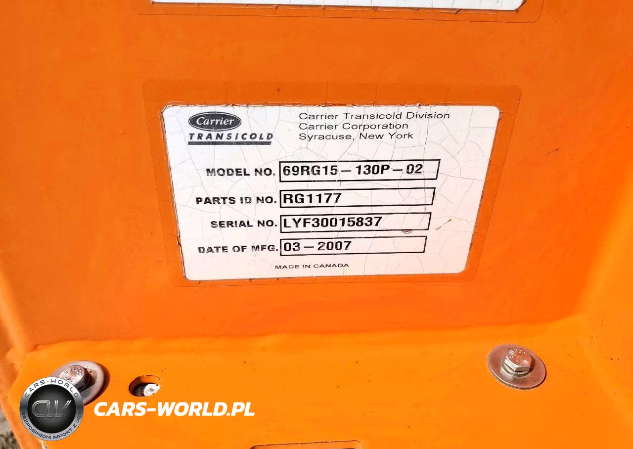2007 Carrier 60Rg15-130P-02 - Generator Set VIN:LYF30015837 - 10