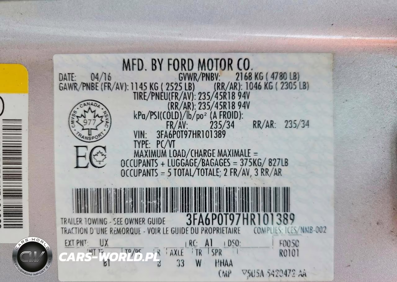2017 Ford Fusion Se VIN:3FA6P0T97HR101389 - 12
