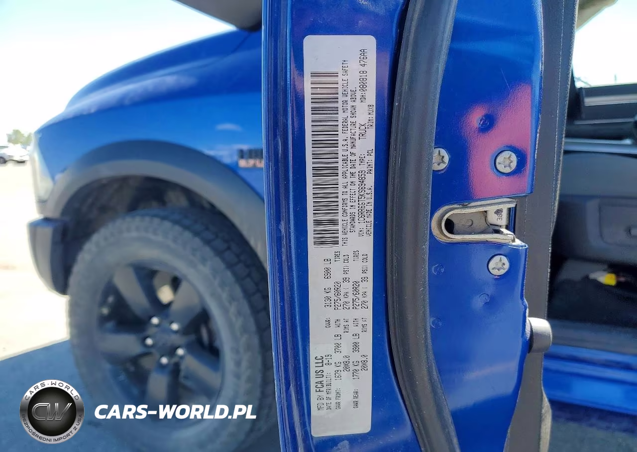 2019 Ram 1500 Classic Slt VIN:1C6RR6GT5KS694859 - 12