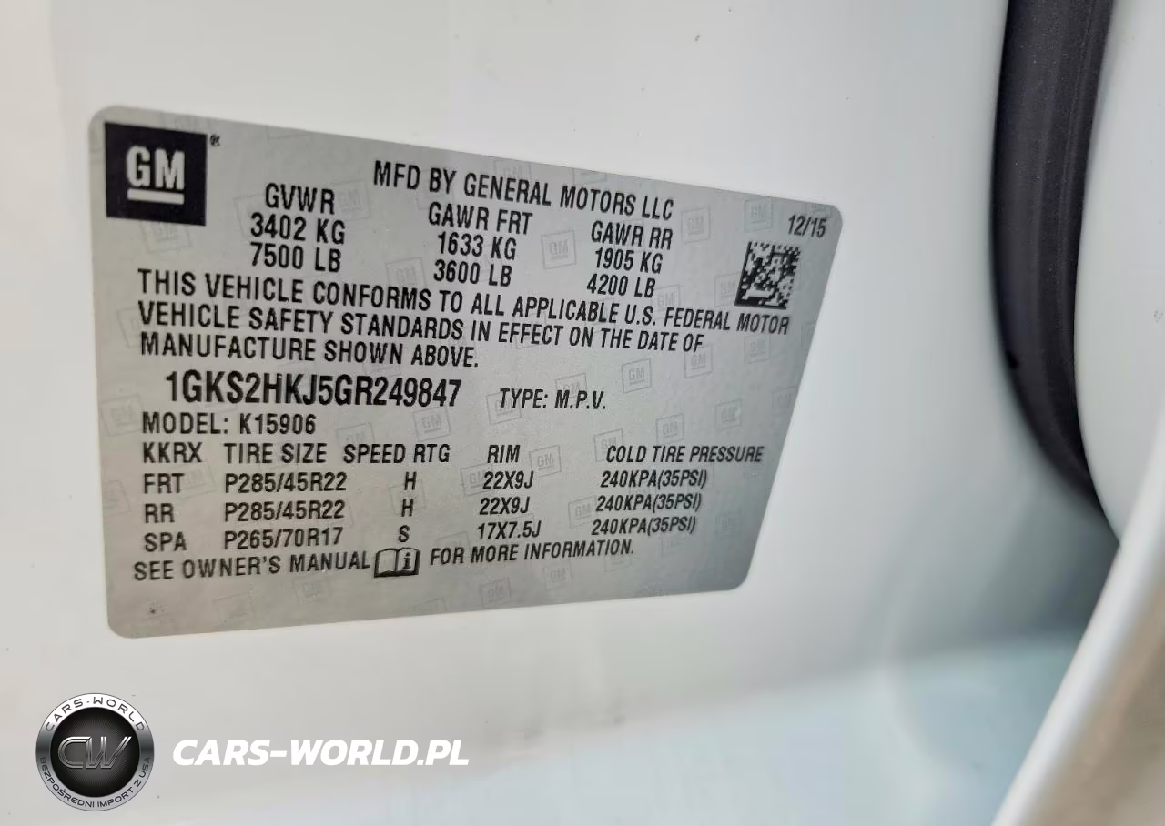 2016 GMC Yukon Xl Denali VIN:1GKS2HKJ5GR249847 - 12