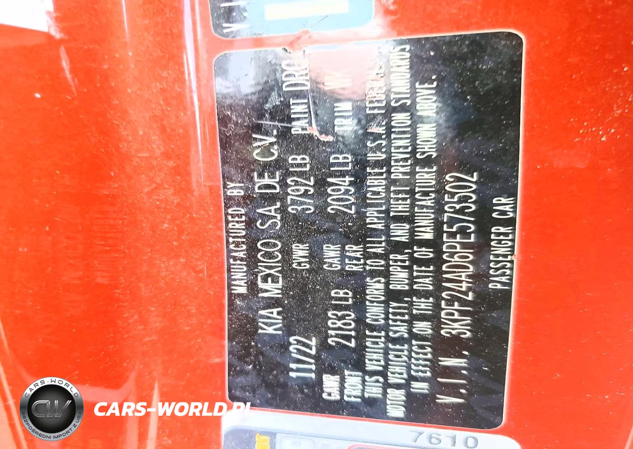 2023 Kia Forte Lxs VIN:3KPF24AD6PE573502 - 13
