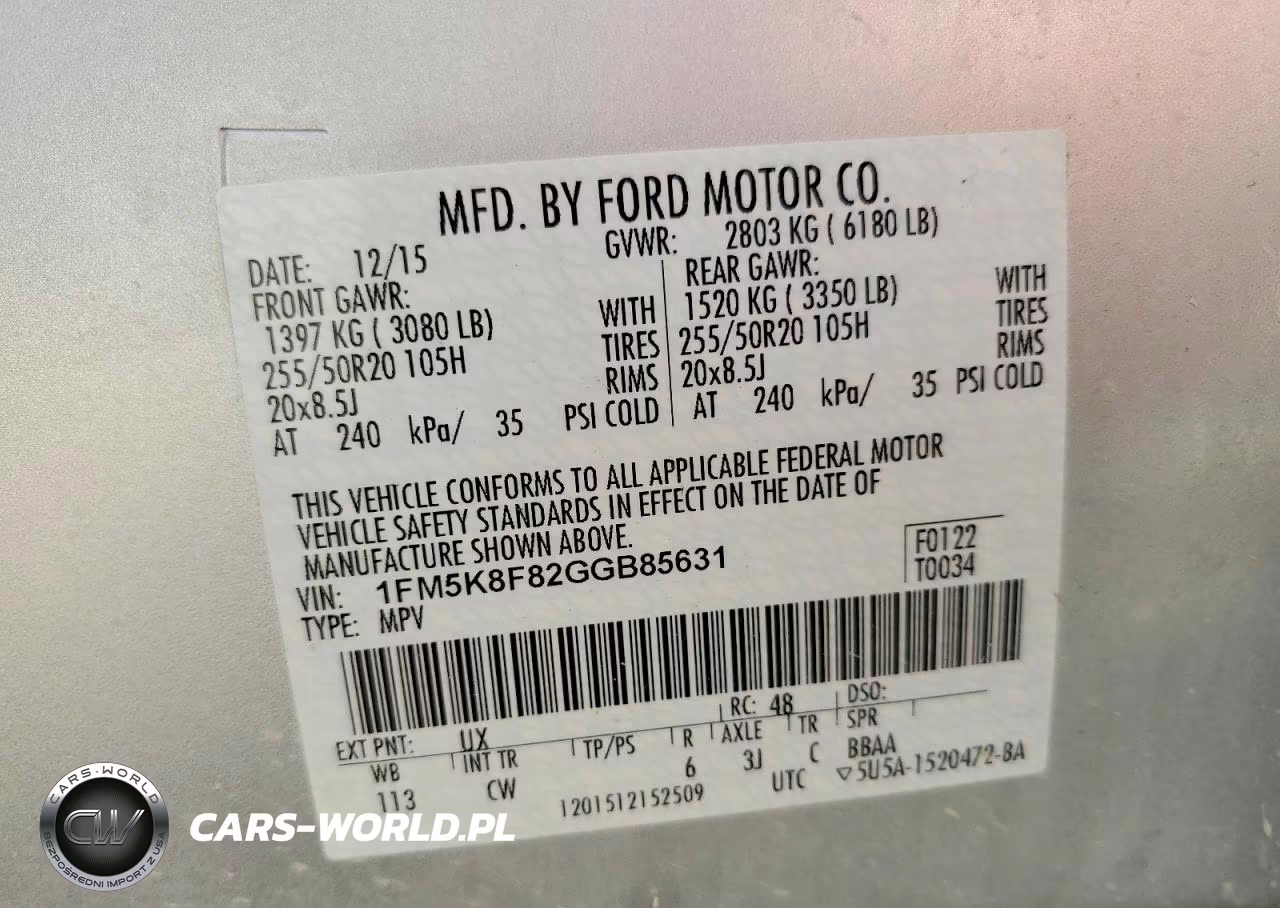 2016 Ford Explorer Limited VIN:1FM5K8F82GGB85631 - 13