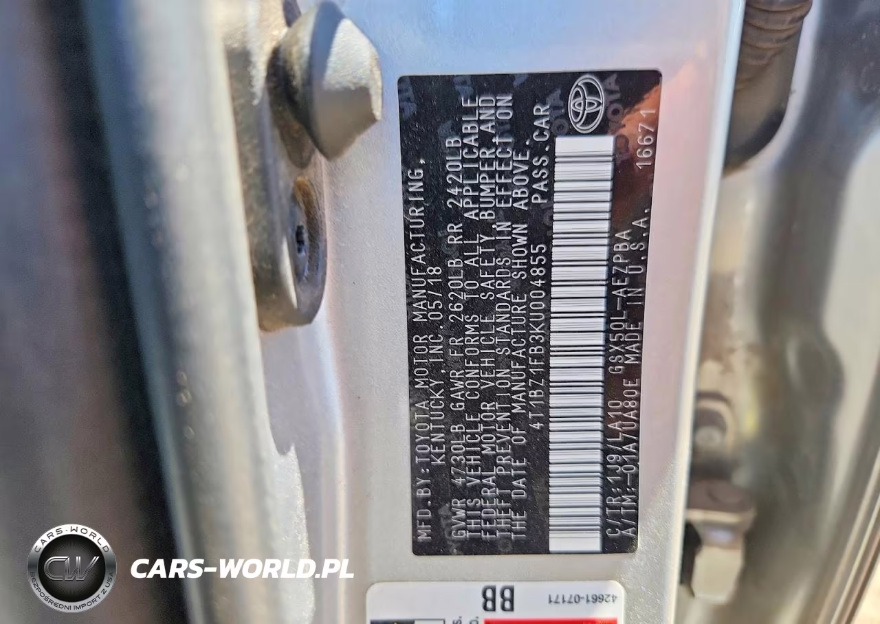 2019 Toyota Avalon Limited VIN:4T1BZ1FB3KU004855 - 12