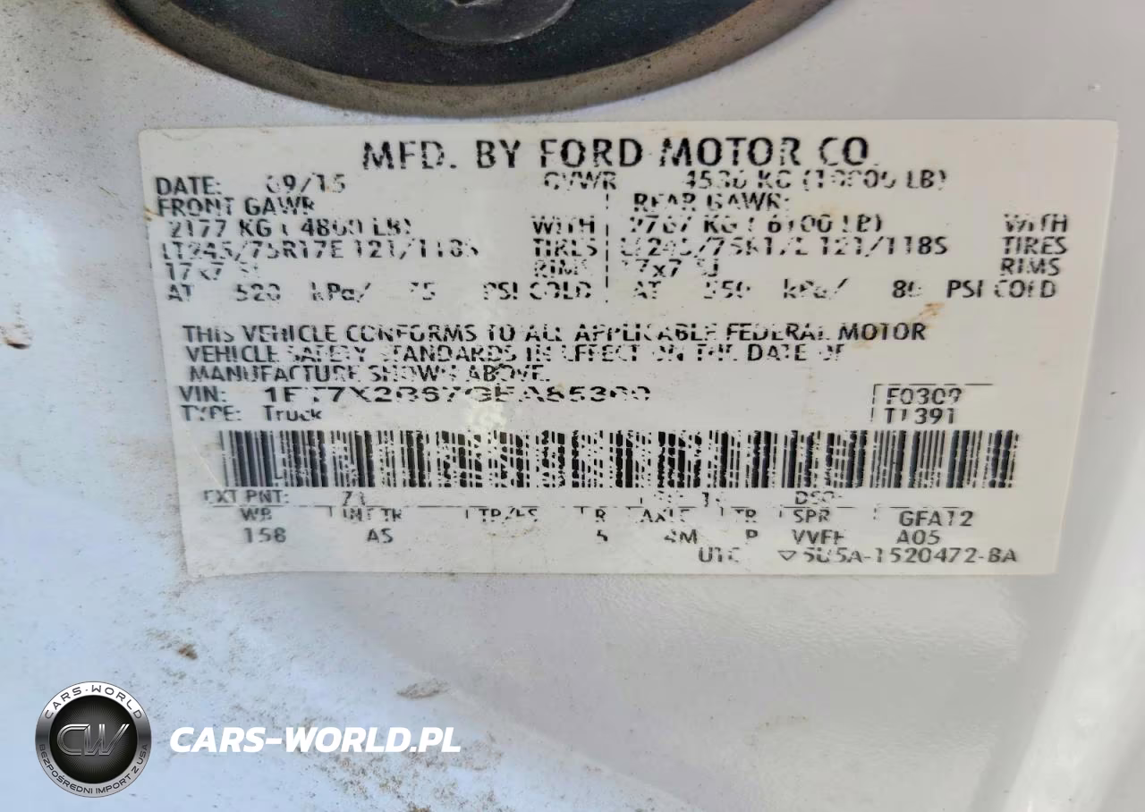 2016 Ford F250 Super Duty VIN:1FT7X2B67GEA85360 - 12