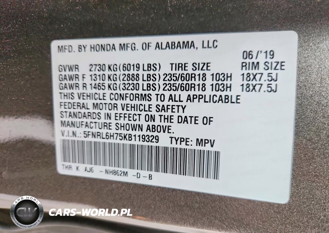 2021 Honda Odyssey Exl VIN:5FNRL6H24MB009279 - 13