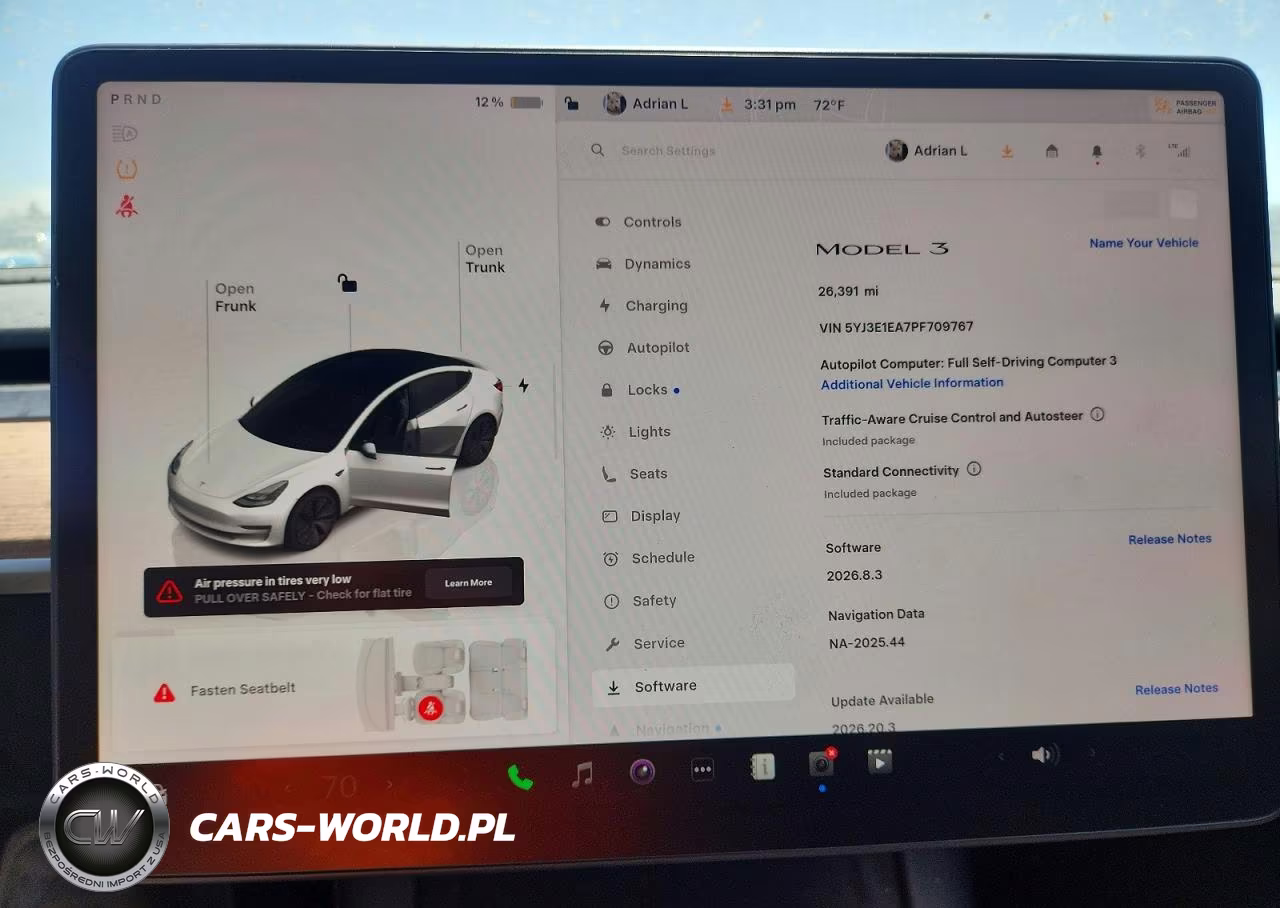 2023 Tesla Model 3 VIN:5YJ3E1EA7PF709767 - 9