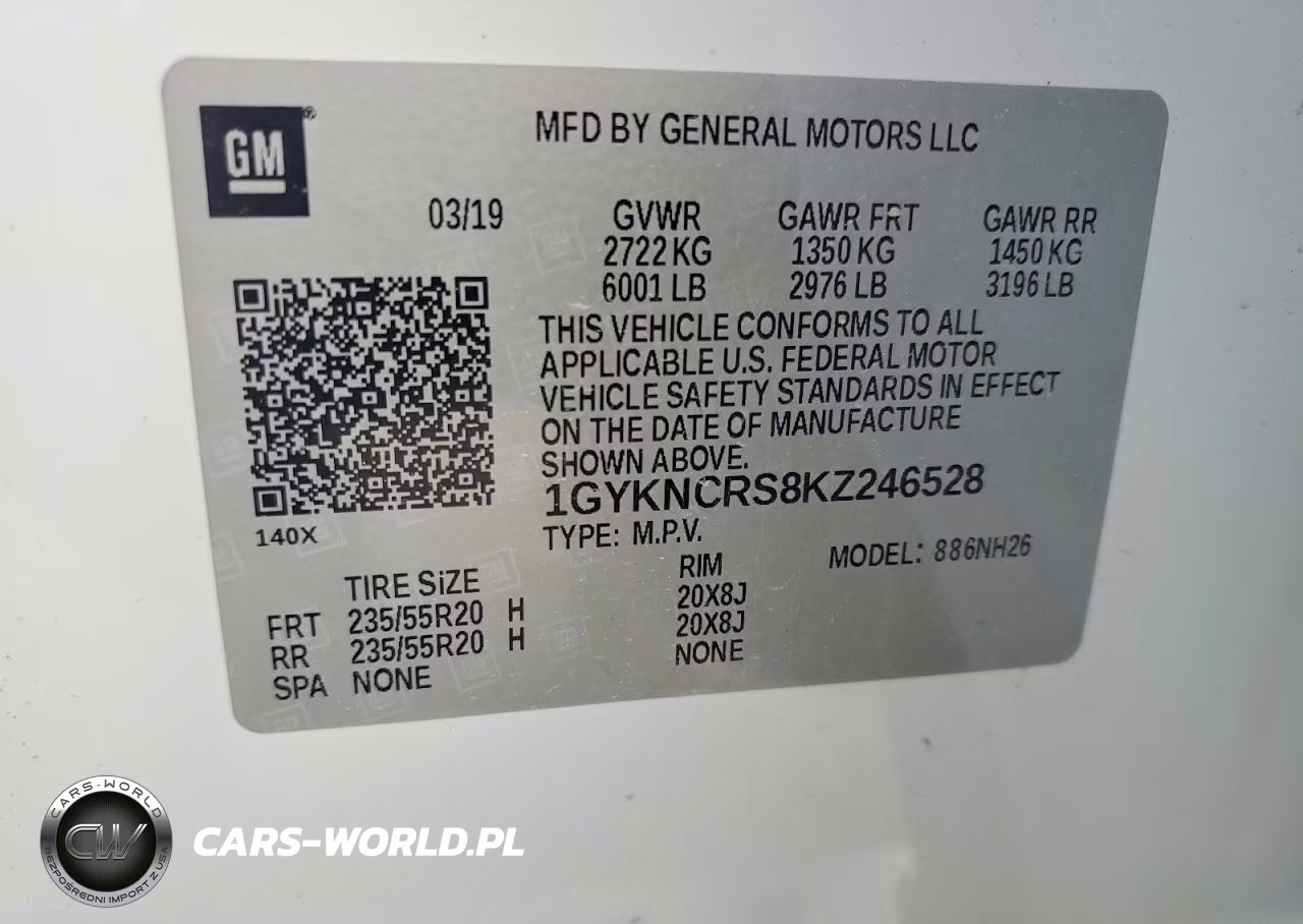 2019 Cadillac Xt5 Luxury VIN:1GYKNCRS8KZ246528 - 13
