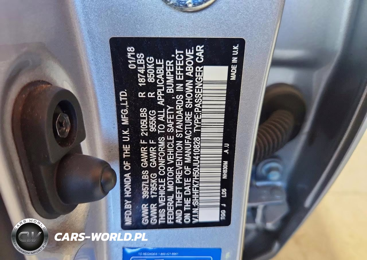 2018 Honda Civic Ex VIN:SHHFK7H50JU410828 - 12