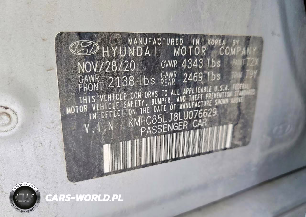 2020 Hyundai Ioniq Limited VIN:KMHC85LJ8LU076629 - 13