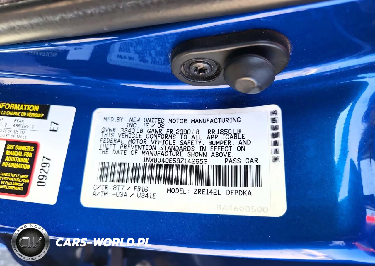 2009 Toyota Corolla Base VIN:1NXBU40E59Z142653 - 12