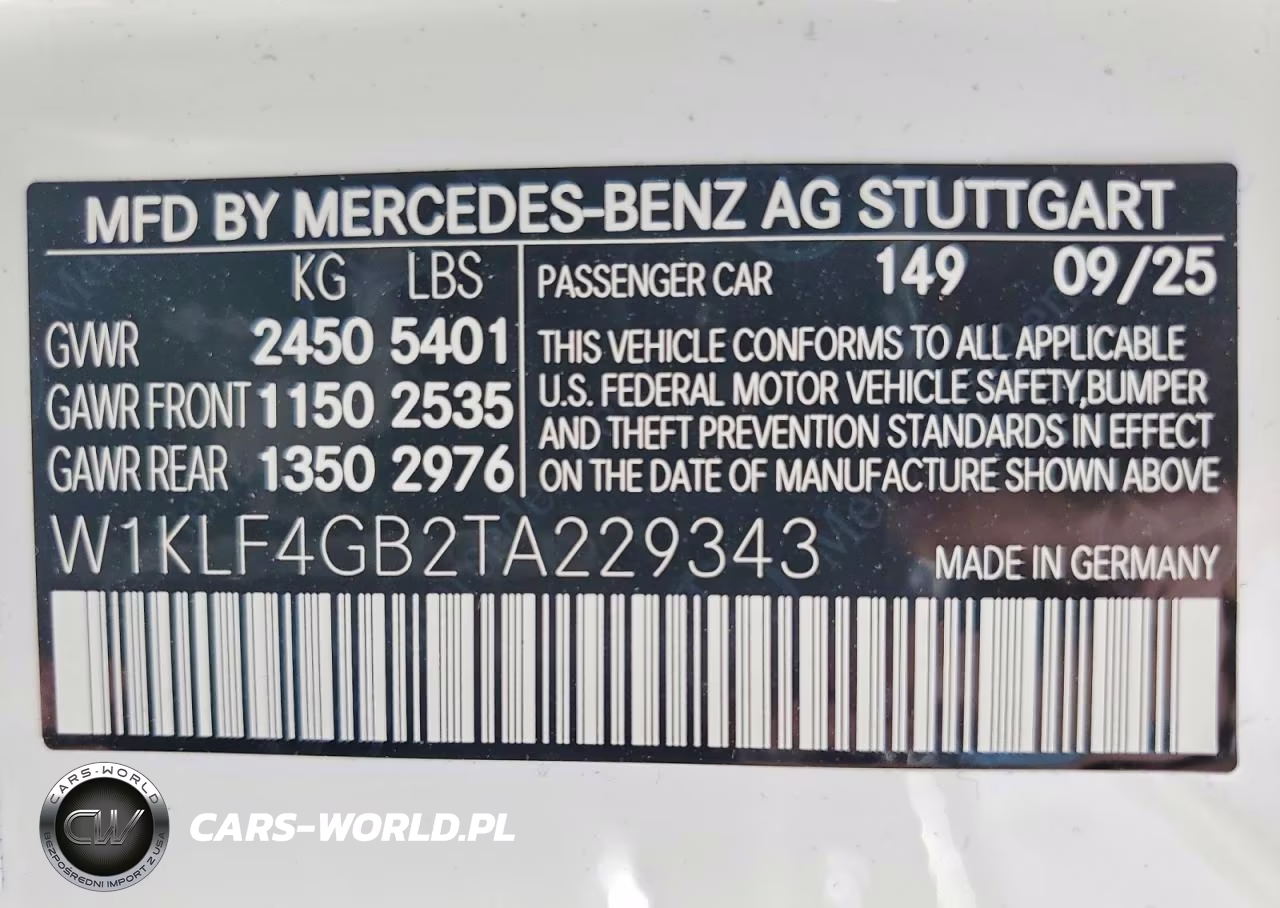 2026 Mercedes-Benz E 350 VIN:W1KLF4GB2TA229343 - 14