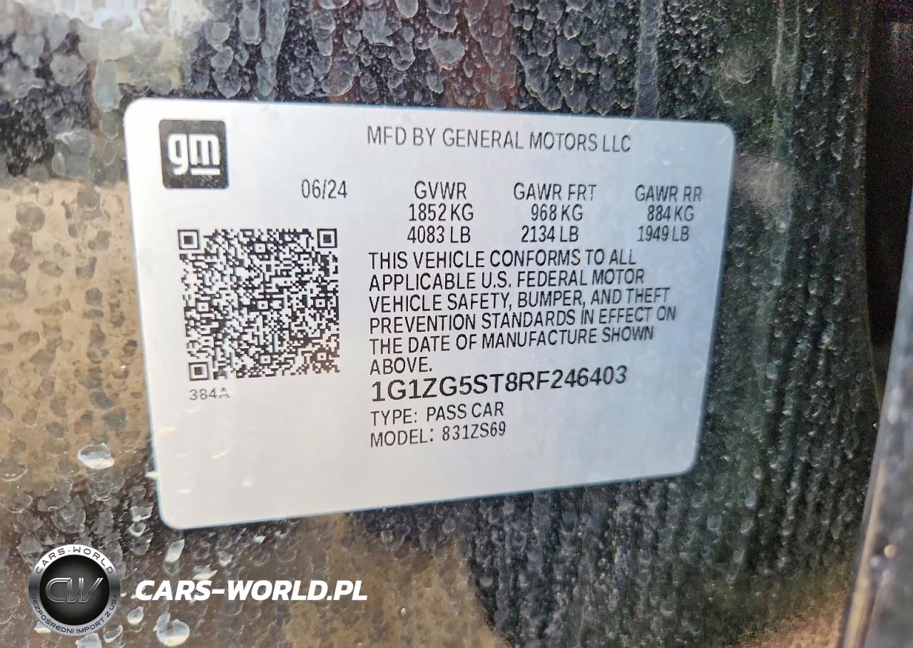 2024 Chevrolet Malibu Rs VIN:1G1ZG5ST8RF246403 - 12