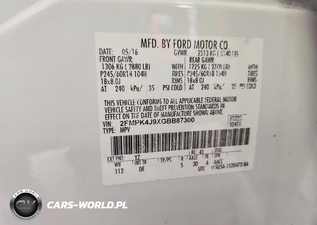2016 Ford Edge Sel VIN:2FMPK4J9XGBB87300 - 12
