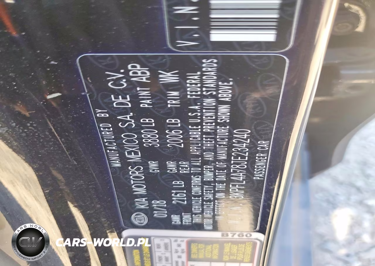 2018 Kia Forte Lx VIN:3KPFL4A78JE234240 - 12