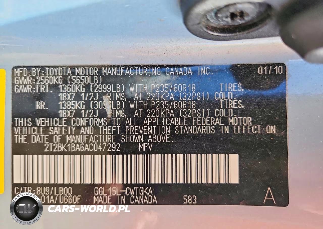 2010 Lexus Rx 350 VIN:2T2BK1BA6AC047292 - 13