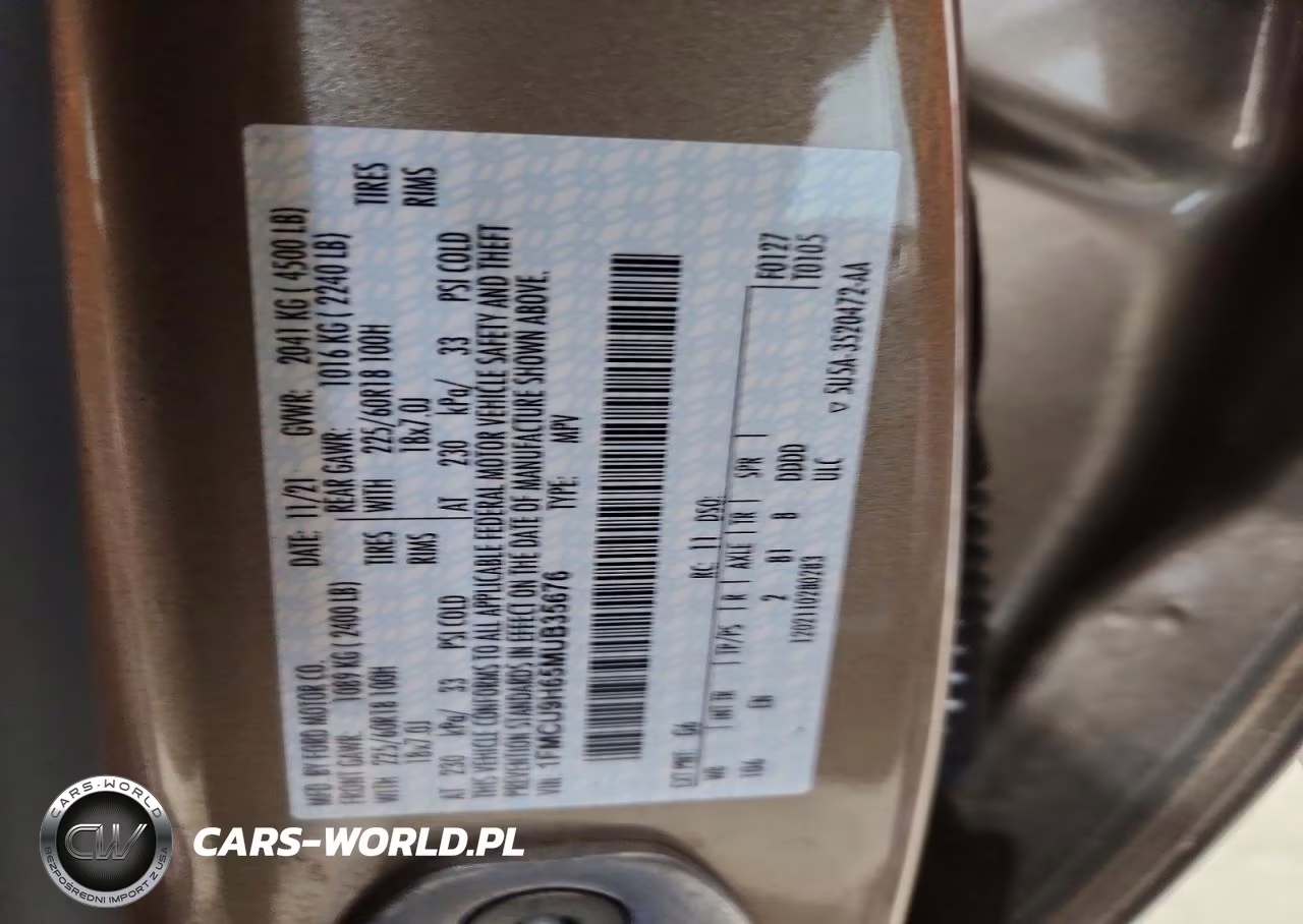 2021 Ford Escape Sel VIN:1FMCU9H65MUB35676 - 14