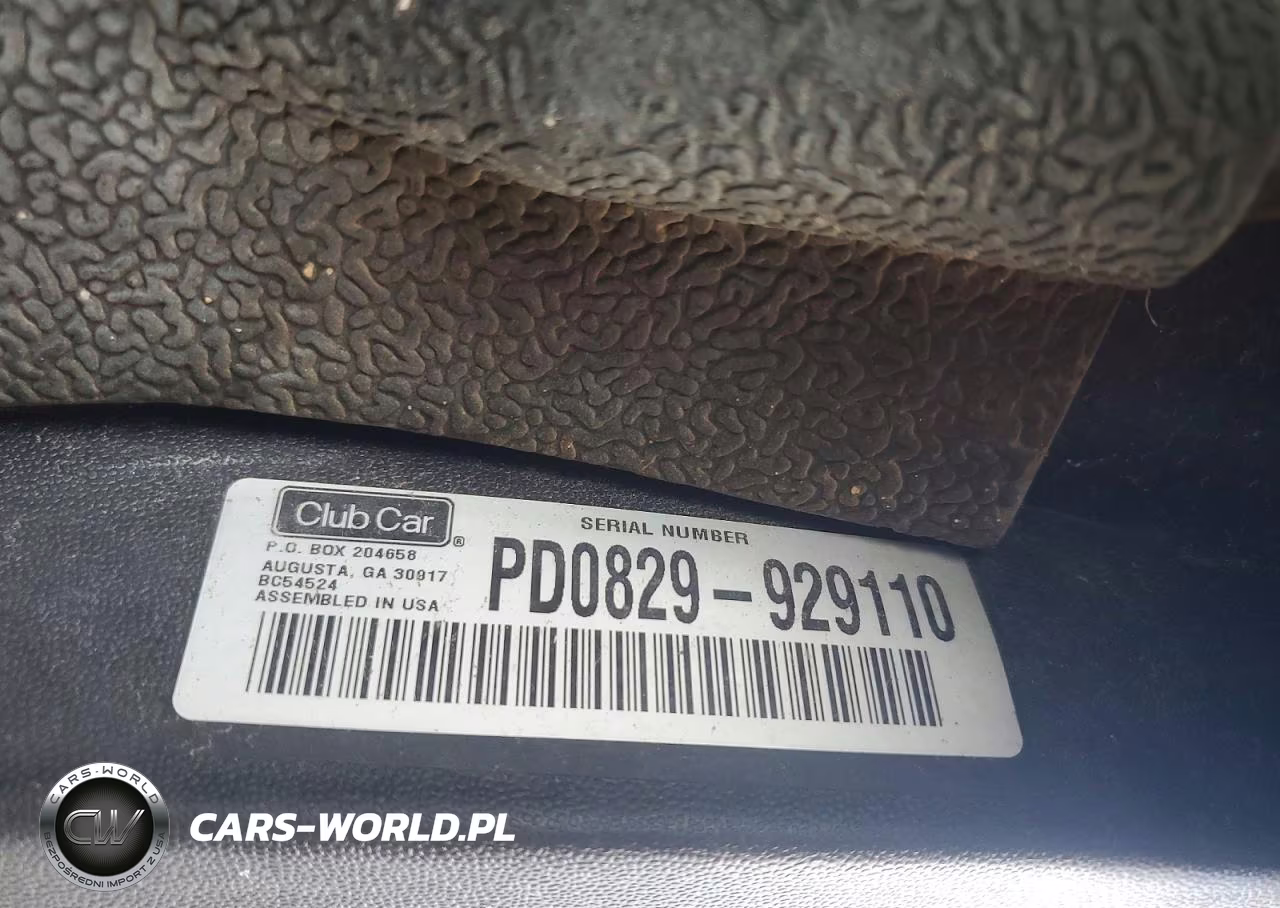 2012 Club Car Golf Cart VIN:PD0829929110 - 10