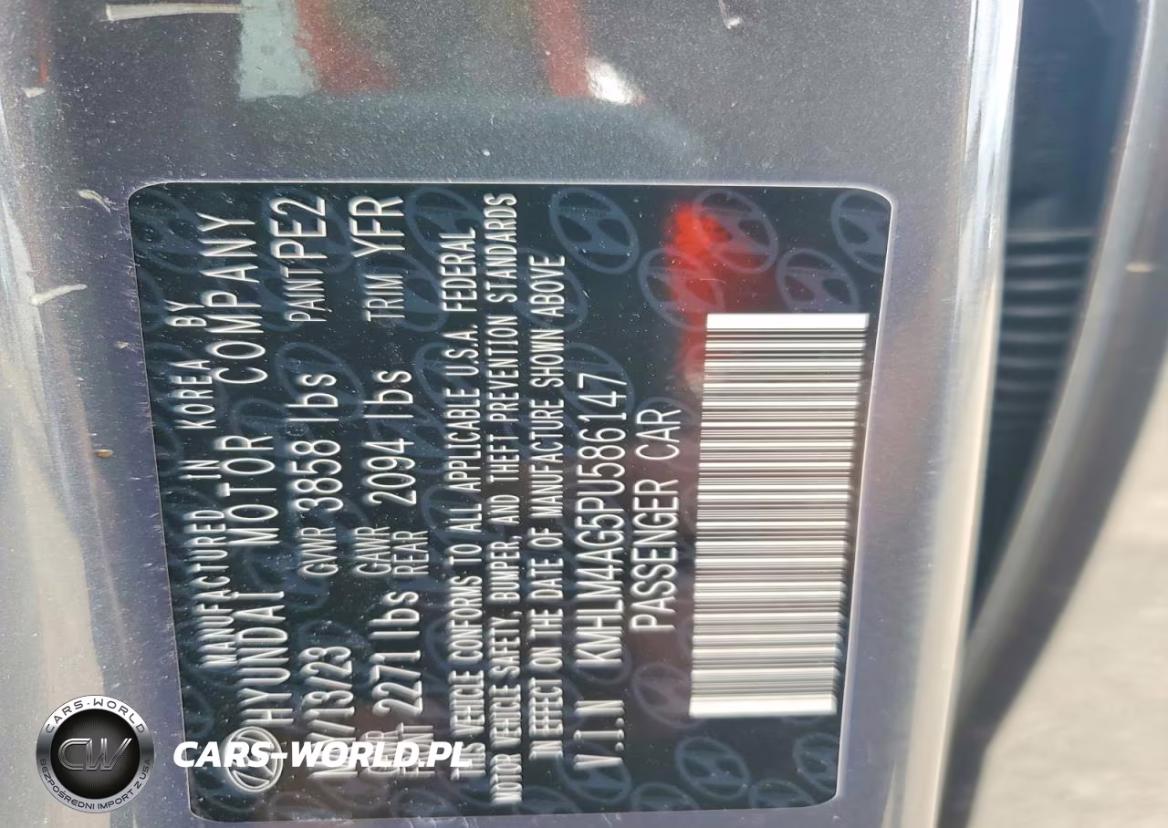 2023 Hyundai Elantra Sel VIN:KMHLM4AG5PU586147 - 12