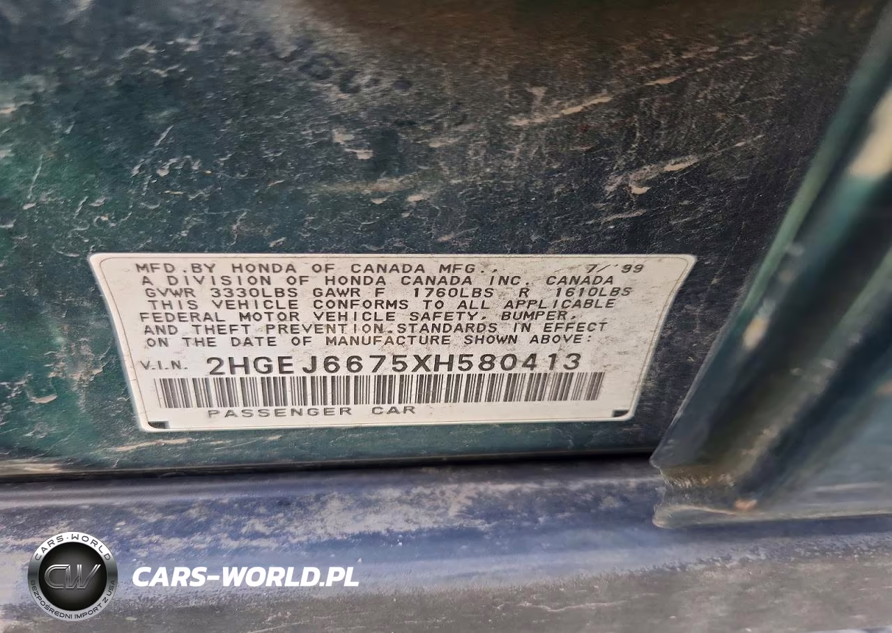 1999 Honda Civic Lx VIN:2HGEJ6675XH580413 - 12