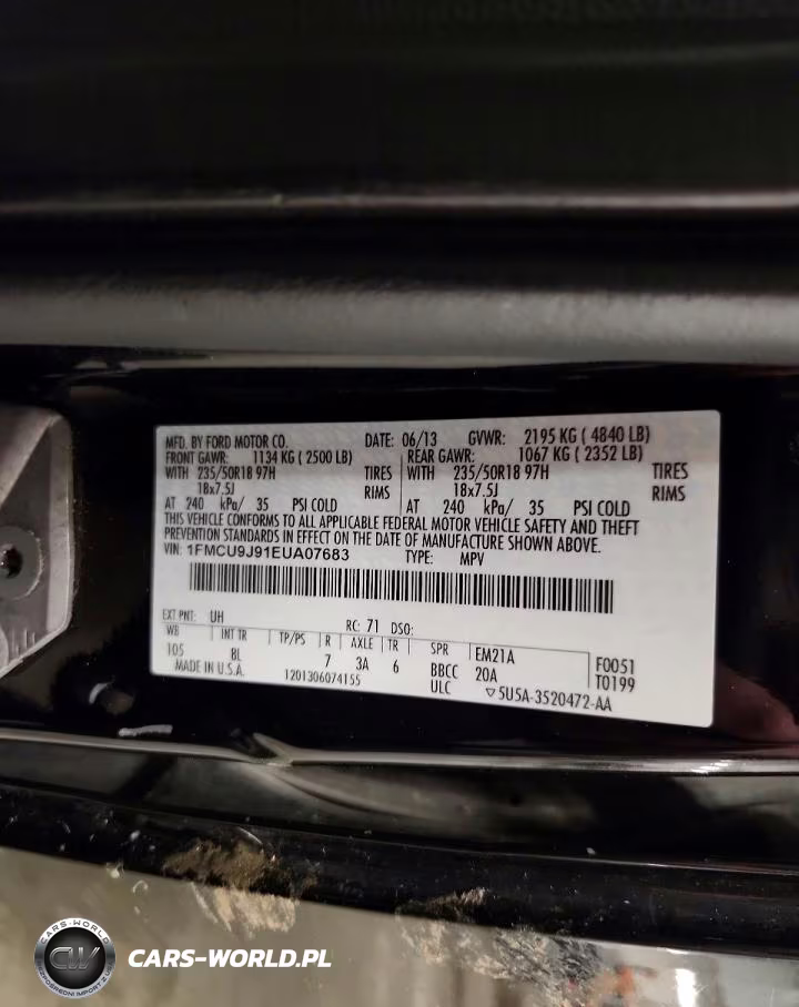 2014 Ford Escape Titanium VIN:1FMCU9J91EUA07683 - 13