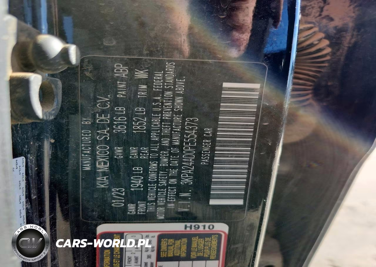 2023 Kia Rio Lx VIN:3KPA24AD0PE554373 - 13